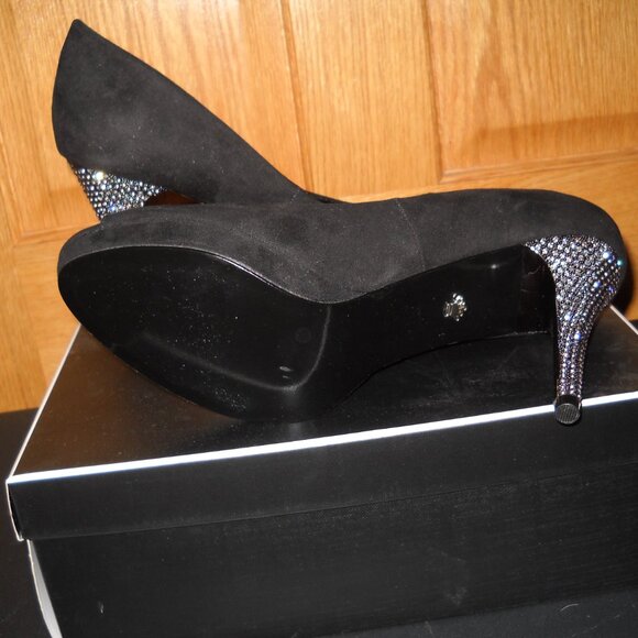 Nina "Faiza - FY" Women's True Black Suede - 10M - Picture 4 of 4